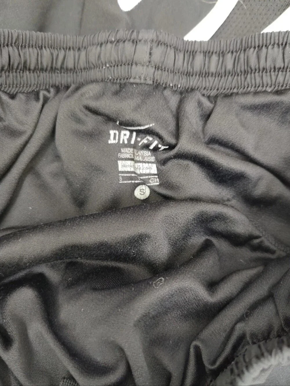 Nike Tempo Women's Dri-Fit Black Running Shorts with White Trim-Small
